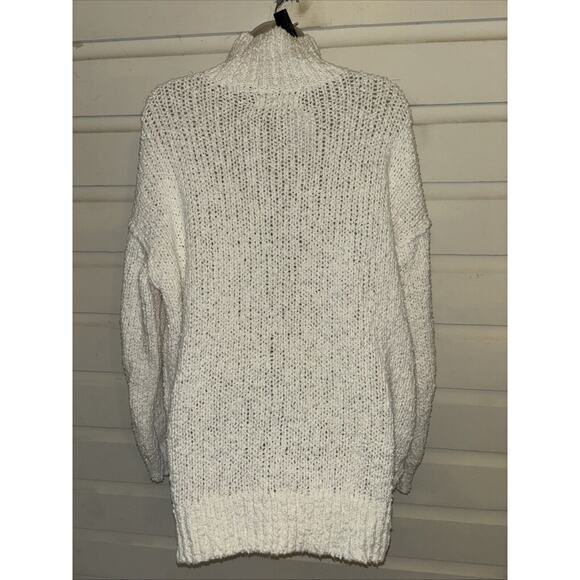 By Anthropologie Chunky Knit Mock Neck Long Sleeve Pullover Sweater Size M - Picture 6 of 7
